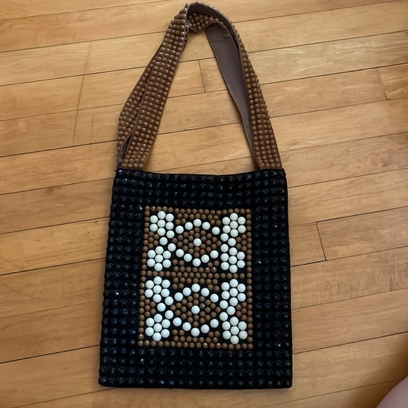 Vintage Roger Van S beaded shoulder bag - Picture 2 of 10